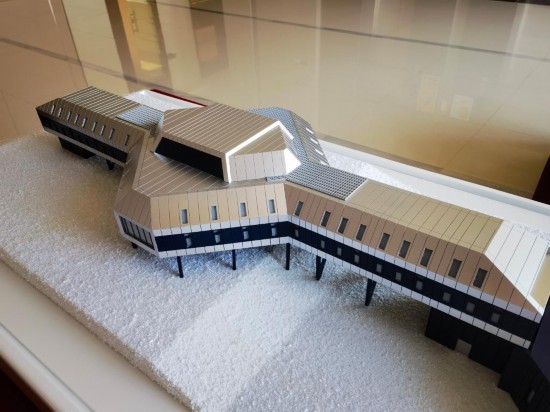  这是中国极地研究中心展示的罗斯海新站模型。新华社记者 张建松 摄